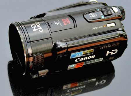 HF-S tạo một phong cách pro cho máy quay nhỏ gọn.