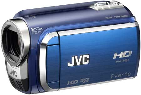 JVC GZ-HD320 ổ cứng 120 GB. Ảnh: iConocast.
