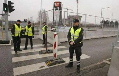 An ninh được thắt chặt tại Copenhagen. Ảnh: Reuters.